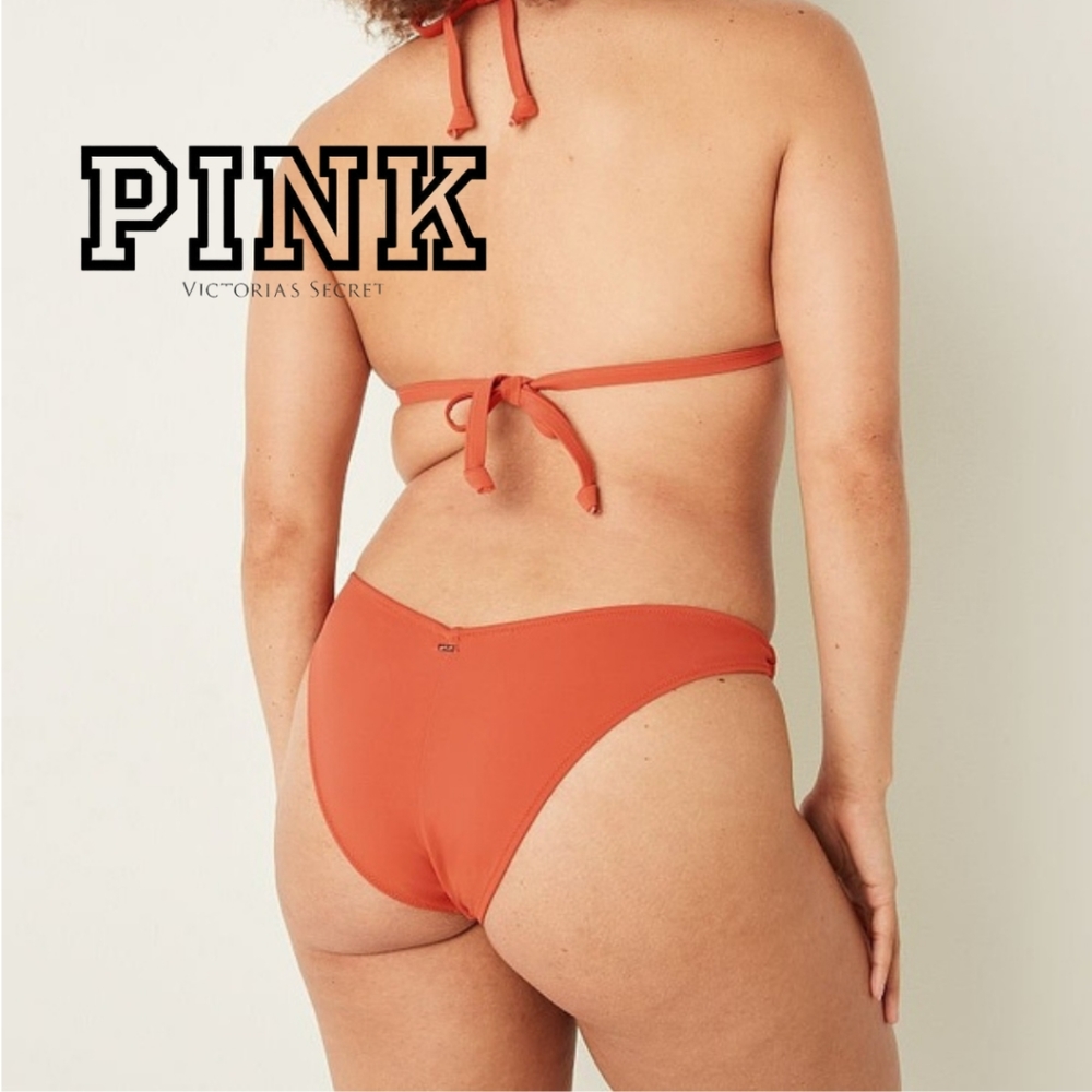 VICTORIA'S SECRET- V Front Itsy Bikini Bottom with Rings- Large